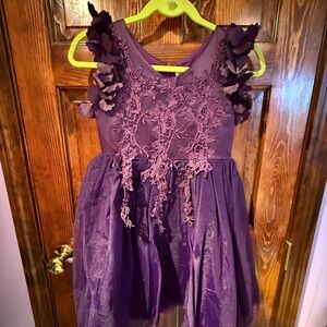 Elegant Purple Kids Formal Dress